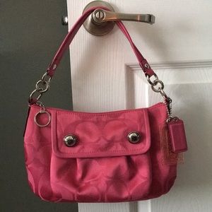 Fuchsia-colored Small Coach purse